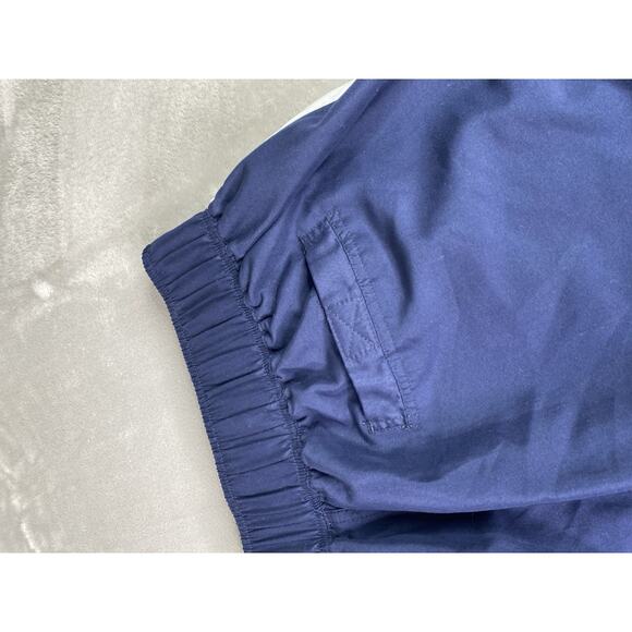 KS Island Men’s Big & Tall Navy Blue Double Stripe Swim Board Shorts - Picture 13 of 13